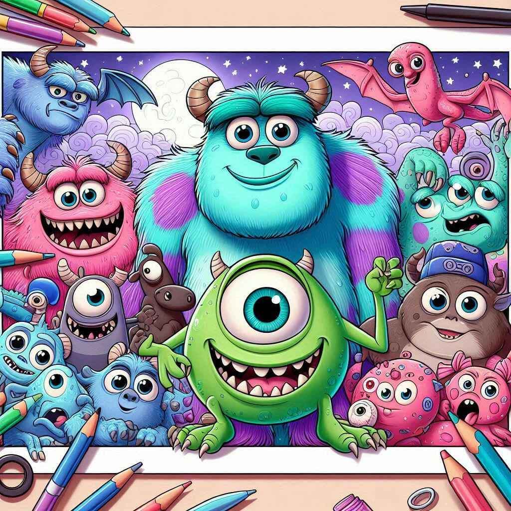 Monster Inc. Stickers