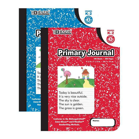 100 Ct. Primary Journal Marble Composition Book - 1 Random Color.
