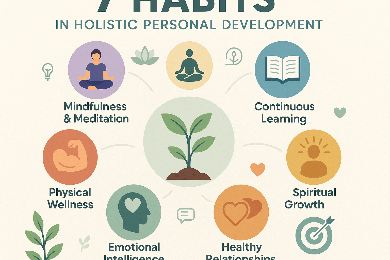7 habits in Holistic Personal Development.