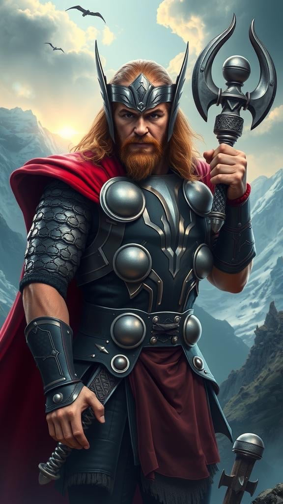 Thor digital wallpaper