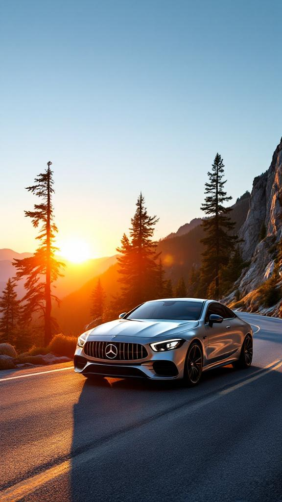 Mercedes digital wallpaper