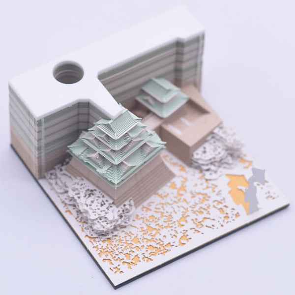 3D Sticky Note Hayao Miyazaki Chihiro 3D Building Design