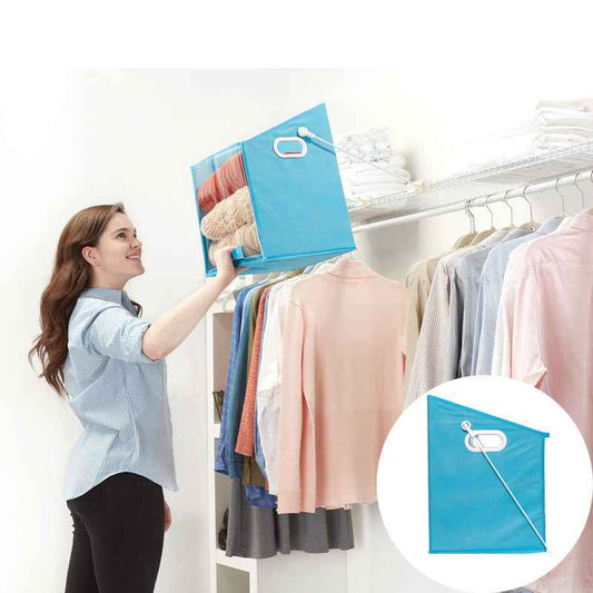 Collapsible Removable Cushioned Foldable Storage Bin Laundry Basket