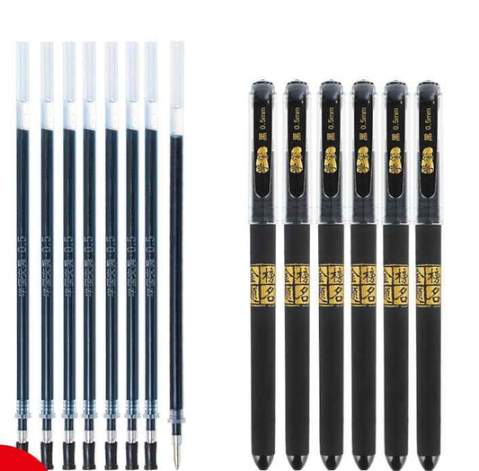 Student-friendly dark ink gel pen
