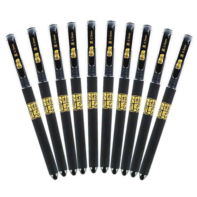 Student-friendly dark ink gel pen