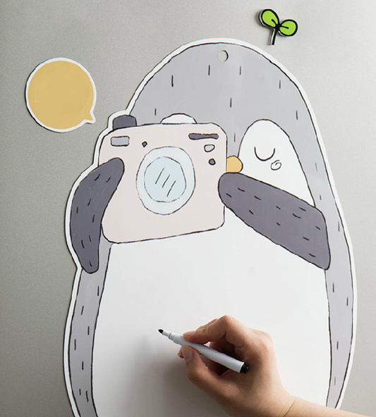Modern minimalist fridge memo board with Nordic design