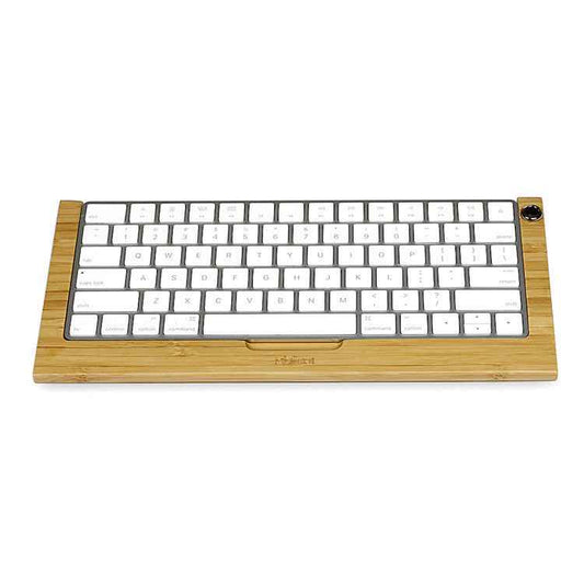 Wireless Apple Keyboard Stand 2nd Gen Wooden Holder Compatible with Mac Bluetooth Keypad Desktop Support Frame