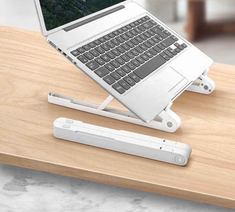 Adjustable Laptop Holder Ventilated Base Elevated Stand Foldable Desktop Riser