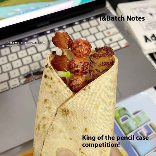 Creative Indian Flying Cake Pen Case