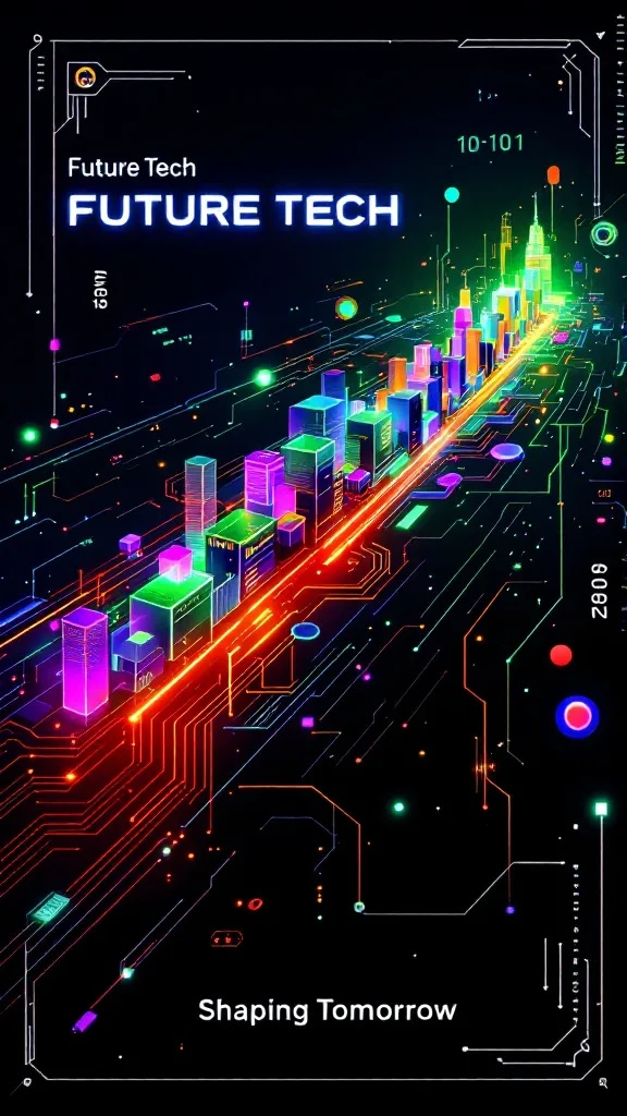 Digital technology wallpaper.