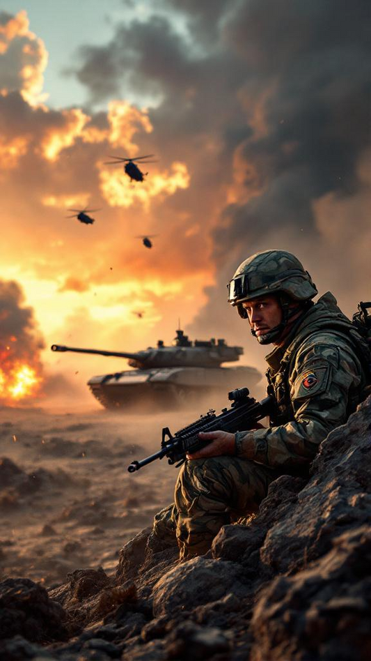 Military digital wallpaper.