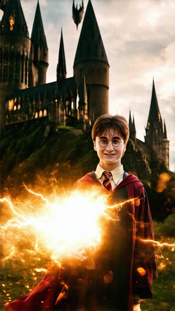 Harry Potter digital wallpaper.