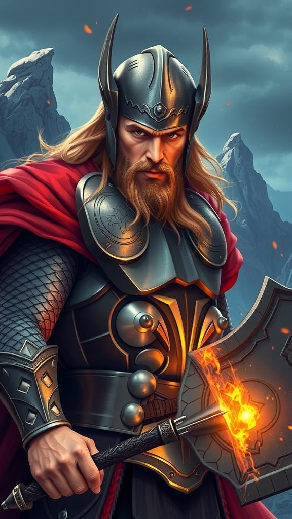 Thor digital wallpaper