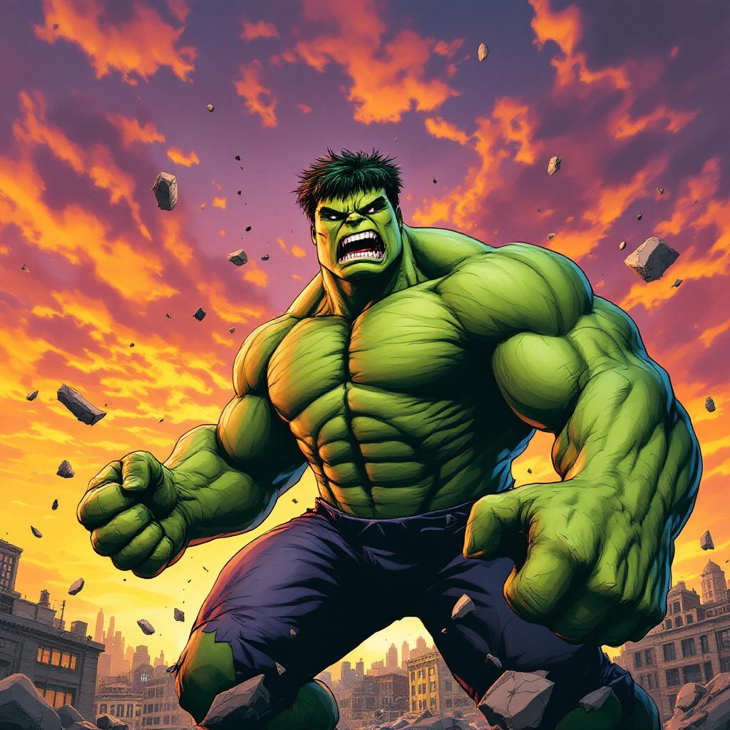 Hulk Digital Wallpaper - 6 pack