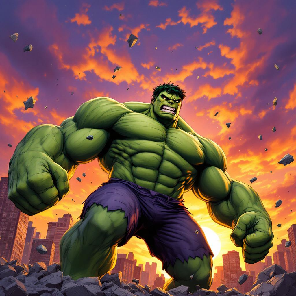 Hulk Digital Wallpaper - 6 pack
