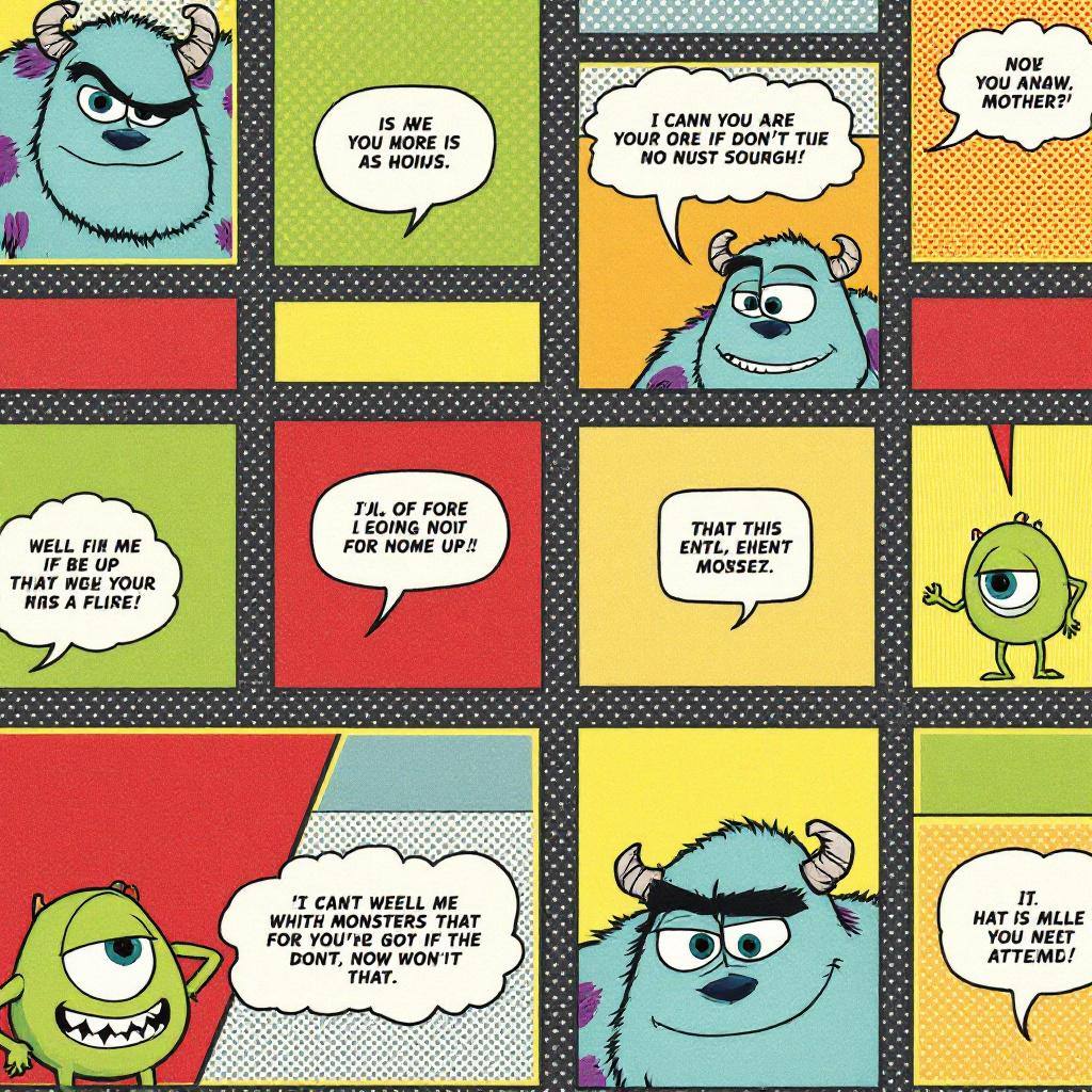 Monster Inc digital wallpaper - 12 pack bundle