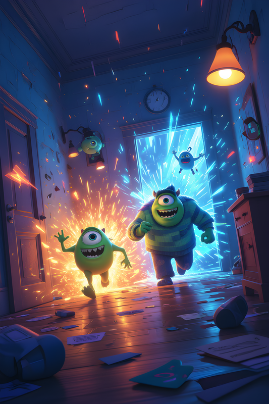 Monster Inc digital wallpaper - 12 pack bundle