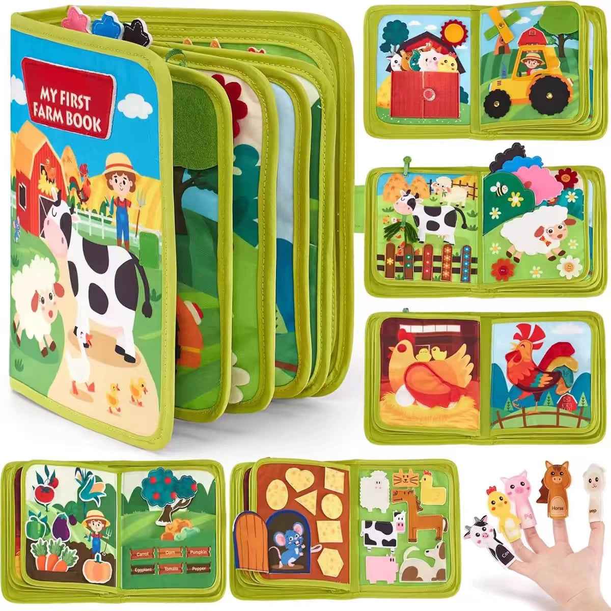 Cartoon Farm Children'S Early Education Felt Toys