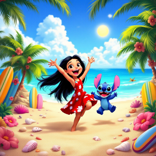 Lilo and Stitch Digital Wallpaper 3 - Mobile, Tablet & Desktop.