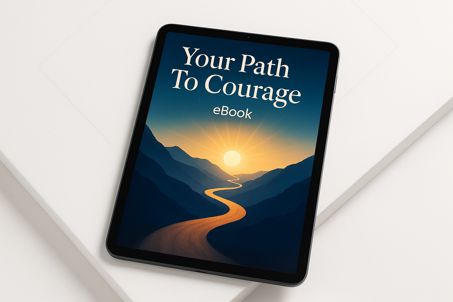 create other mockups for the ebook Your Path To Courage eBook