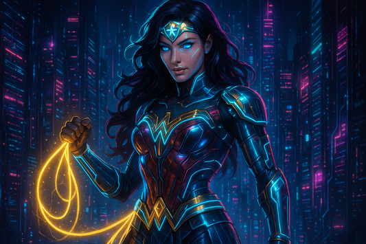 Futuristic Cyberpunk Wonder Woman