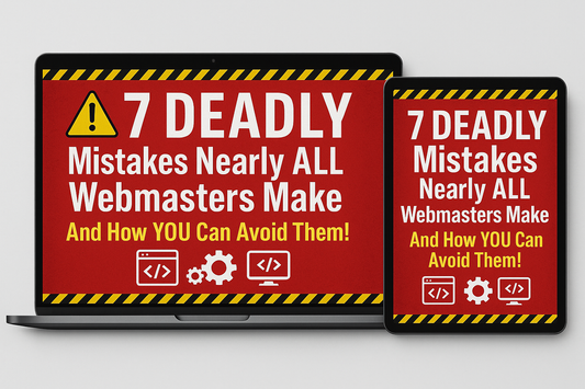 7 Deadly Webmaster Mistakes Ebook Mockup
