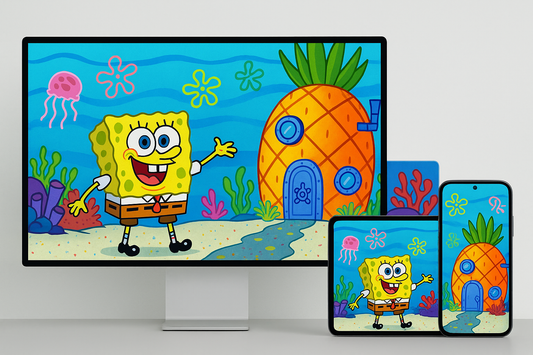SpongeBob Bikini Bottom Wallpaper Device Mockups