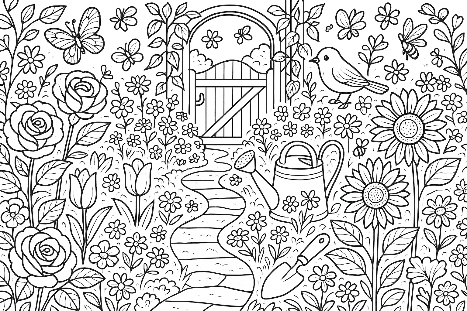 In the Garden Coloring Book.