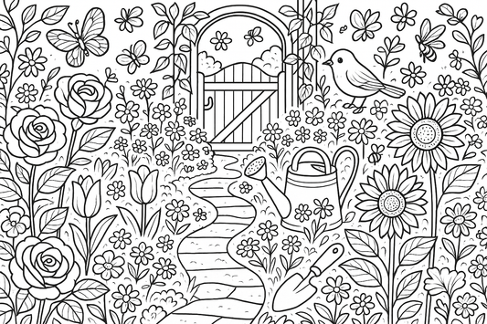 In the Garden Coloring Book.