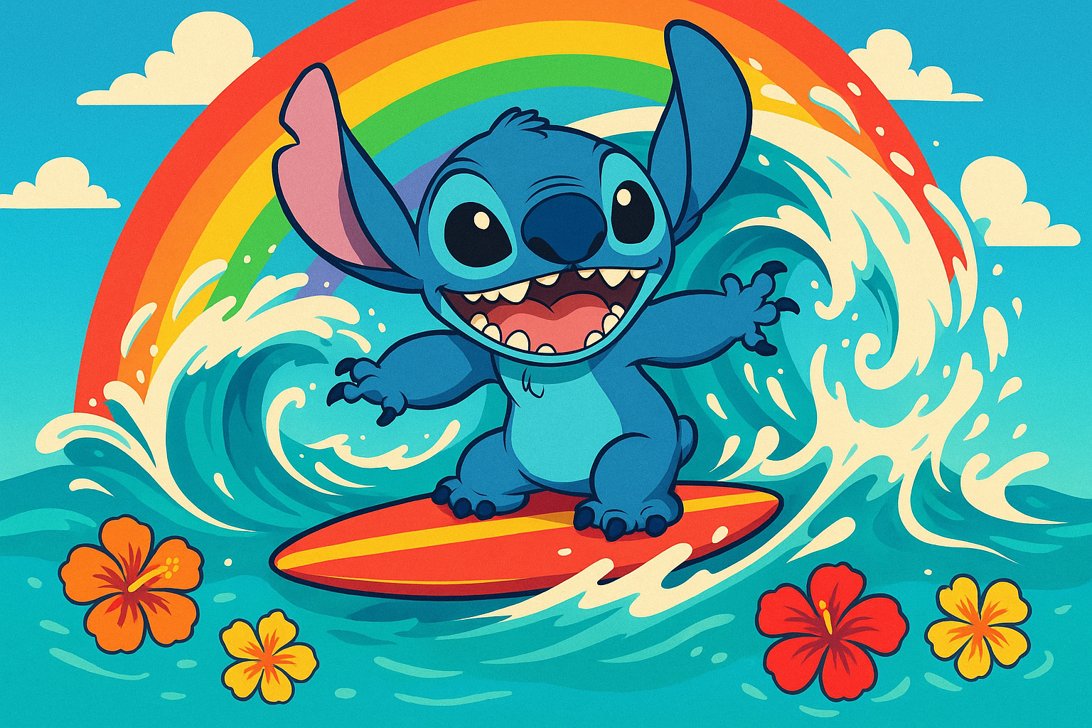 Lilo and Stitch Digital Wallpaper Wallpaper - Mobile, Tablet & Desktop.