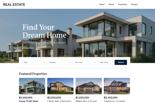 Real Estate Website Template