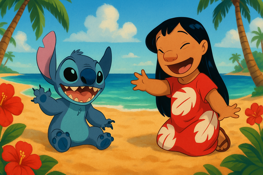 Lilo and Stitch Digital Wallpaper Wallpaper - Mobile, Tablet & Desktop.